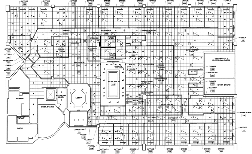 AutoCAD floor plan drawing