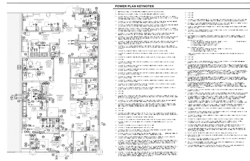Mechanical HVAC duct layout plan